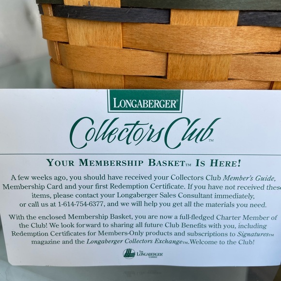 Longaberger Collector’s Club Charter Member Basket - Picture 5 of 8